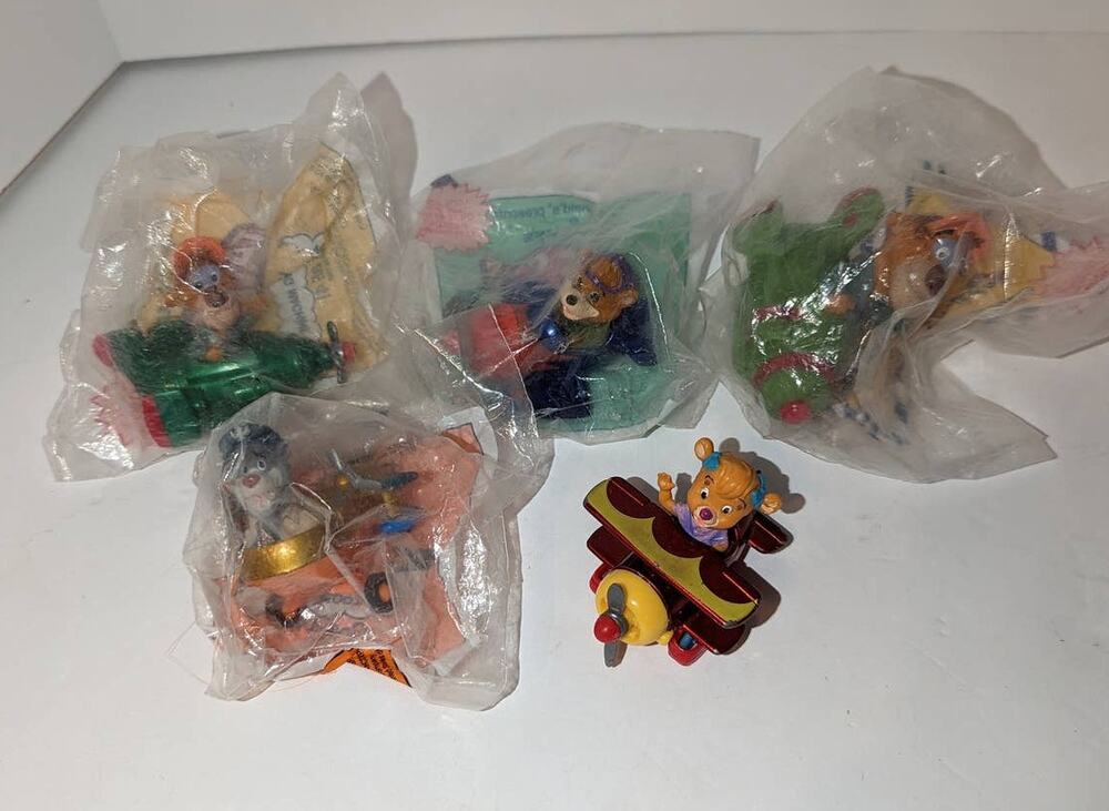 Vintage 1989 Tail Spin McDonalds Happy Meal Toys Complete Set Die Cast Sealed